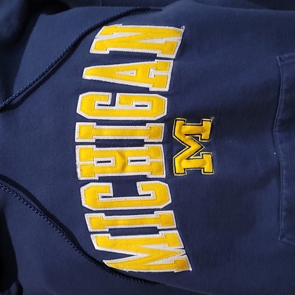 Vintage Ultimate Cotton Hanes print pro Distressed Michigan hoodie - Picture 2 of 7